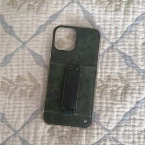 Elegant Dark Green Phone Case with Stand